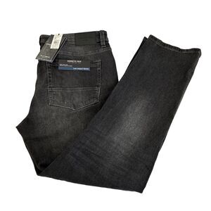 New Mens Kenneth Cole Low Impact Denim Slim Jeans Size 36x30 NWT Charcoal Wash